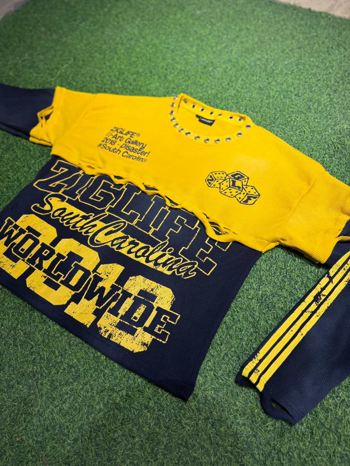YELLOW/NAVY THERMAL