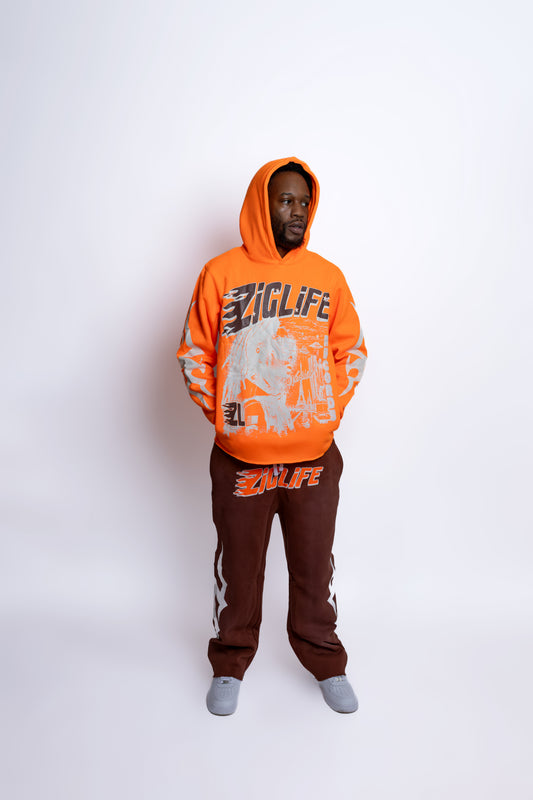 ORANGE/BROWN SWEAT